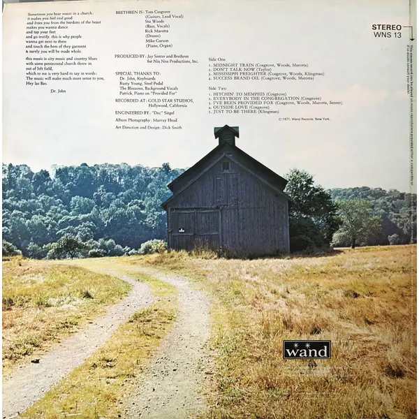 Brethren Vintage Vinyl Record Cover For Sale