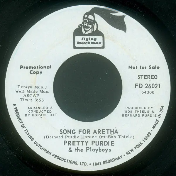 Pretty Purdie And The Playboys - Song For Aretha - All City Records
