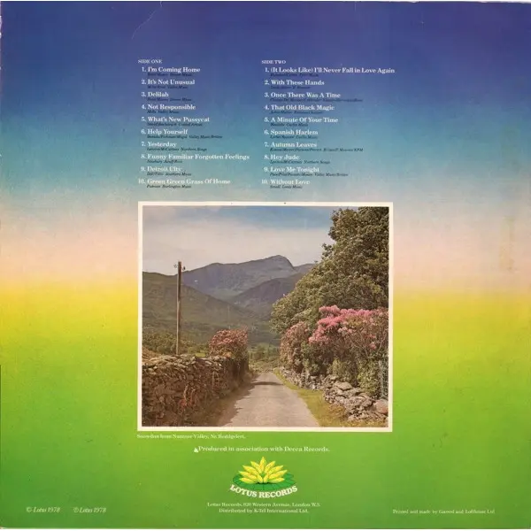 Tom Jones - I'm Coming Home (20 Of The Finest Songs Of Tom Jones) Vinyl LP Album (LP Record) - NM/VG+ - Classical33.co.uk
