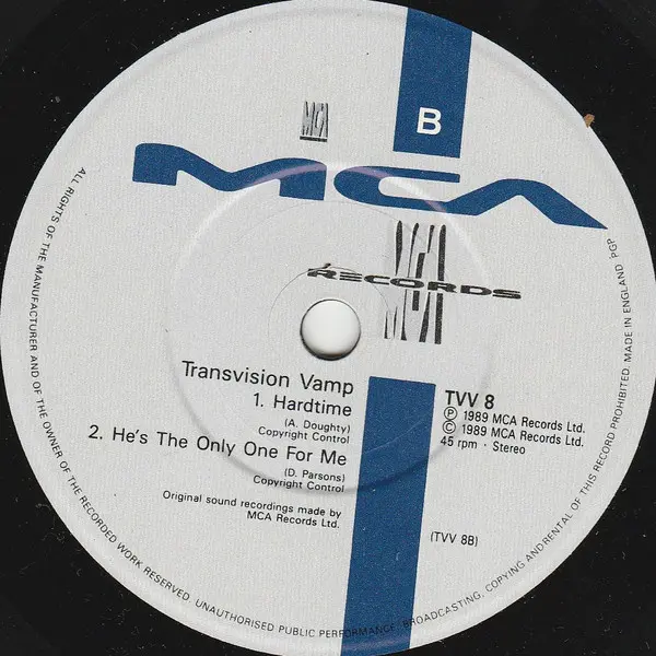 Transvision Vamp - Landslide Of Love 7 Inch Vinyl Single (7 Inch Record) - NM/NM - Classical33.co.uk