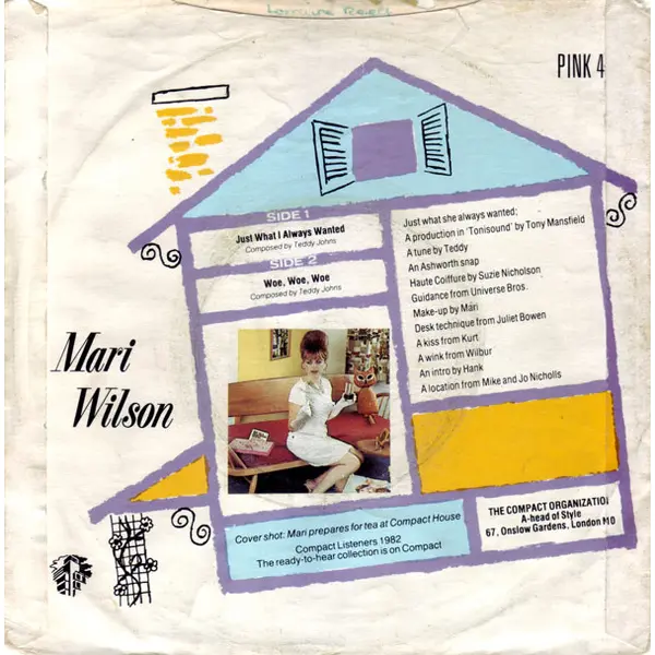 Mari Wilson - Just What I Always Wanted 7 Inch Vinyl Single (7 Inch Record) - VG+/VG+ - Classical33.co.uk