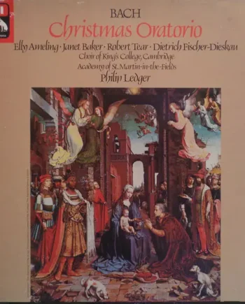 Johann Sebastian Bach - Elly Ameling • Janet Baker • Robert Tear • Dietrich Fischer-Dieskau • The King's College Choir Of Cambridge • The Academy Of St. Martin-in-the-Fields • Philip Ledger - Christmas Oratorio Vinyl LP (3xLP Record, Quadraphonic, Box) - NM/VG+ - Classical33.co.uk