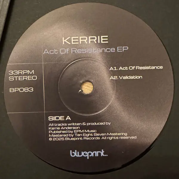 Kerrie - Act Of Resistance EP - All City Records