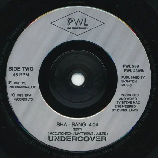 Undercover - Baker Street 7 Inch Vinyl Single (7 Inch Record) - VG+/VG+ - Classical33.co.uk