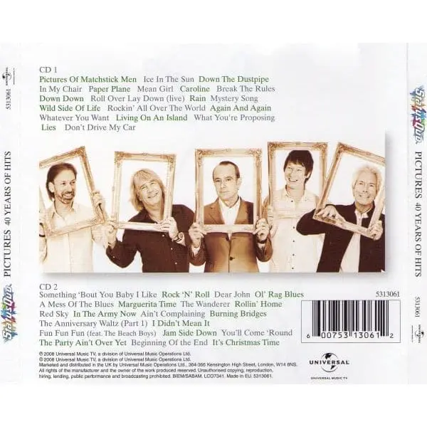 Status Quo - Pictures: 40 Years Of Hits (2xCD, Compilation) - NM/NM - Classical33.co.uk