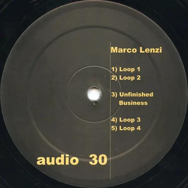 Marco Lenzi - Unfinished Business EP - All City Records