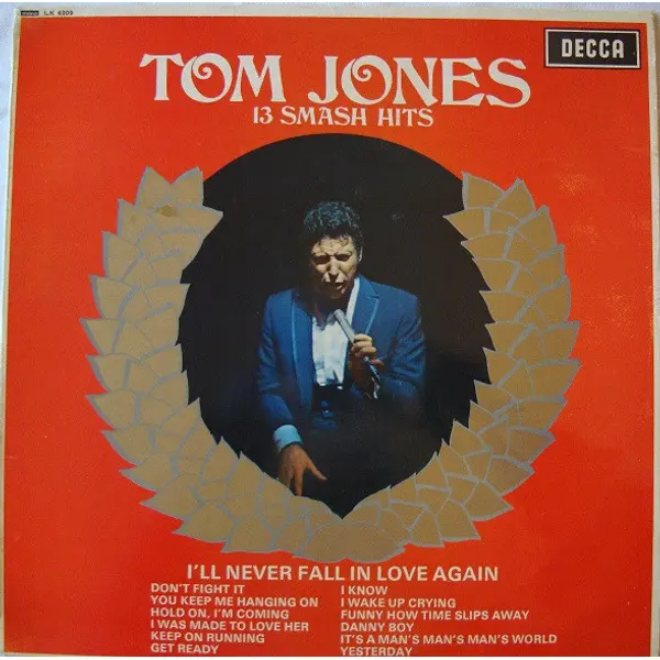 Tom Jones - 13 Smash Hits Vinyl LP Album (LP Record) Mono - VG+/VG+ - Classical33.co.uk
