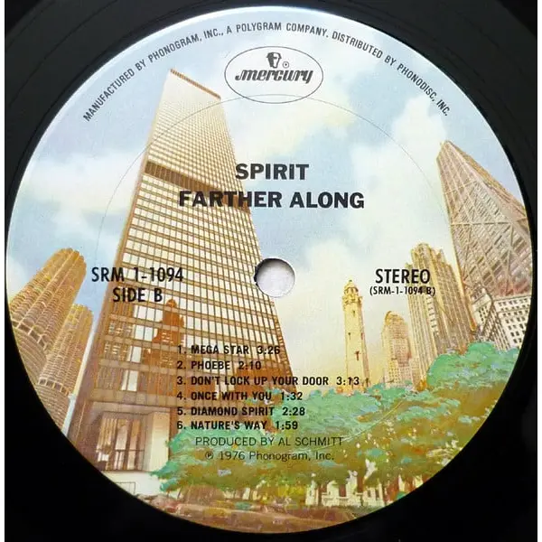 Spirit - Farther Along Vinyl LP (LP Record, Album) - NM/VG+ - Classical33.co.uk