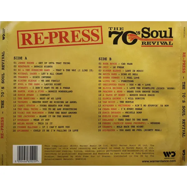 Re-Press (The 70's Soul Revival) (2xCD, Compilation) - NM/NM - Classical33.co.uk