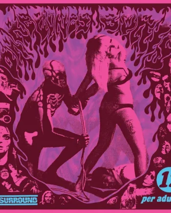 BAREBONES / BORIS - SPLIT LP VINYL RE-ISSUE (SUPER LTD. ED. CYAN W/ PURPLE & PINK SWIRL)