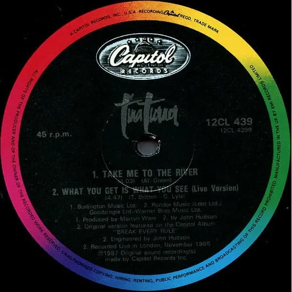 Tina Turner - What You Get Is What You See 12 Inch Vinyl Single (12 Inch Record) - NM/NM - Classical33.co.uk