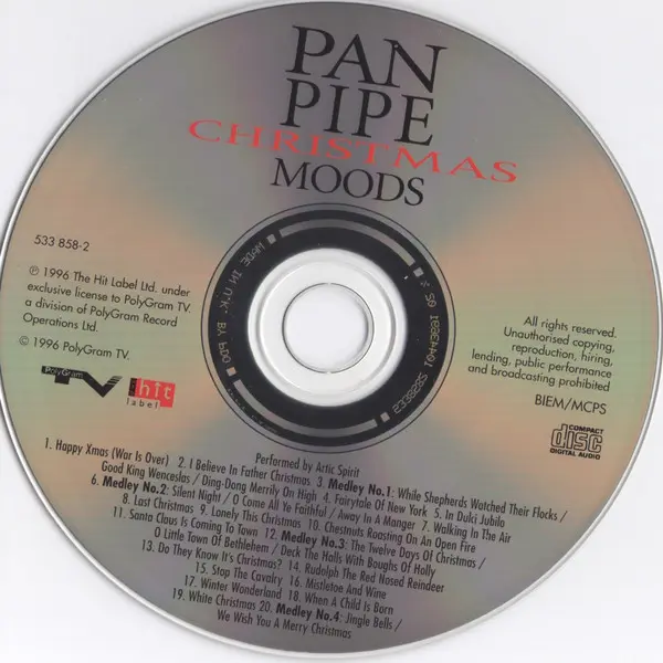 Arctic Spirit - Pan Pipes Christmas Moods (CD, Album) - NM/NM - Classical33.co.uk