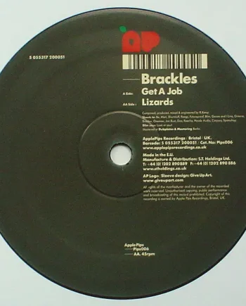 Brackles - Get A Job / Lizards - All City Records
