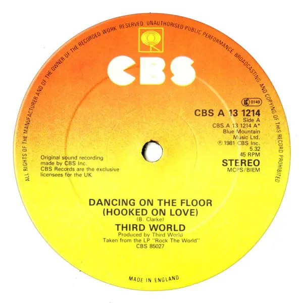Third World - Dancing On The Floor (Hooked On Love) 12 Inch Vinyl Single (12 Inch Record) - VG+/Generic - Classical33.co.uk