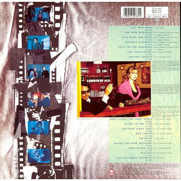 David A. Stewart And Featuring Candy Dulfer - Lily Was Here Vinyl LP (LP Record, Album) - VG+/VG+ - Classical33.co.uk