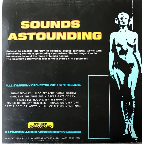 London Philharmonic Orchestra Sounds Astounding Vintage Vinyl Record Cover - Classical33.co.uk