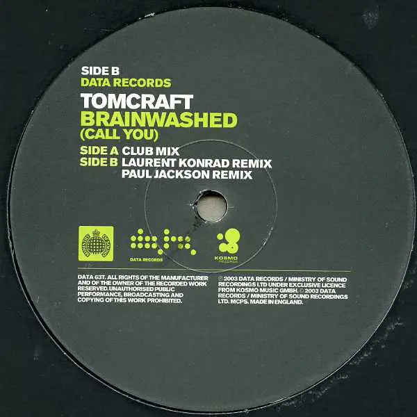 Tomcraft - Brainwashed (Call You) 12 Inch Vinyl Single (12 Inch Record) - VG+/VG+ - Classical33.co.uk