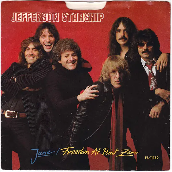 Jefferson Starship - Jane / Freedom At Point Zero 7 Inch Vinyl Single (7 Inch Record) (Jukebox Record) - VG+/VG - Classical33.co.uk