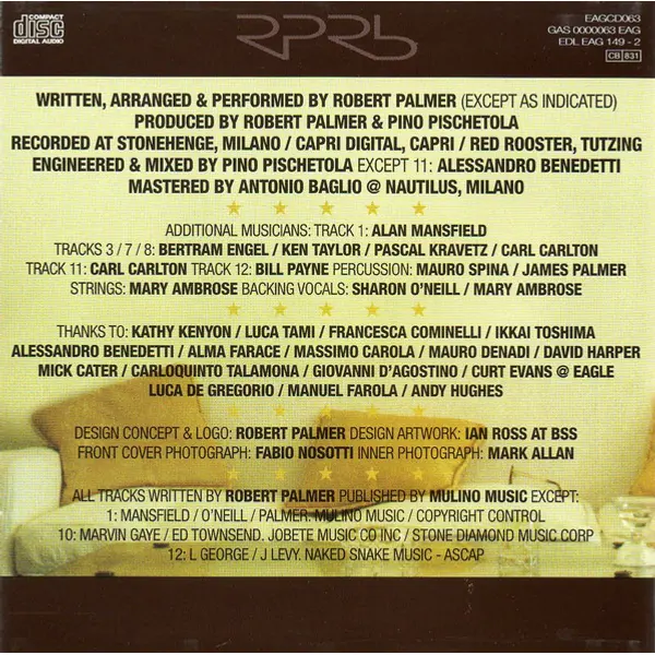 Robert Palmer - Rhythm and Blues (CD, Album) - NM/NM - Classical33.co.uk