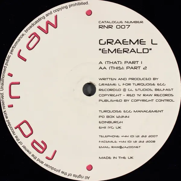 Graeme Laverty - Emerald - All City Records