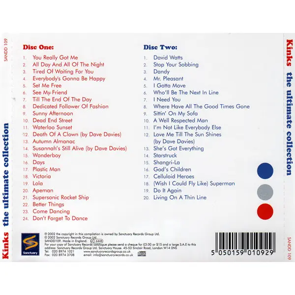 Kinks - The Ultimate Collection (2xCD, Compilation) - NM/NM - Classical33.co.uk