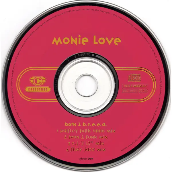 Monie Love - Born 2 B.R.E.E.D. (CD, Single) - VG+/VG+ - Classical33.co.uk