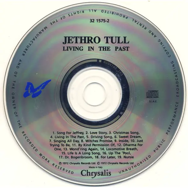 Jethro Tull - Living In The Past (CD, Compilation) - VG+/VG+ - Classical33.co.uk