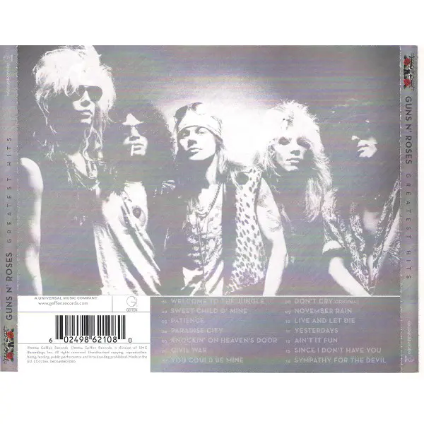 Guns N' Roses - Greatest Hits (CD, Compilation) - VG+/VG+ - Classical33.co.uk