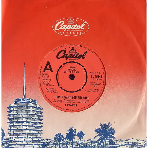 Tavares - I Don't Want You Anymore 7 Inch Vinyl Single (7 Inch Record, Promo) - NM/Generic - Classical33.co.uk