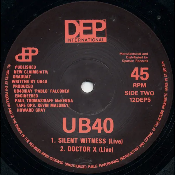 UB40 - So Here I Am 12" Vinyl Single (12 Inch Record) - VG+/VG+ - Classical33.co.uk