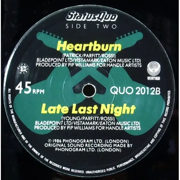 Status Quo - In The Army Now 12 Inch Vinyl Single (12 Inch Record) - VG+/VG+ - Classical33.co.uk