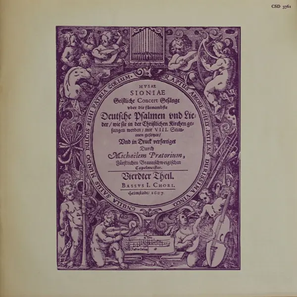 The Early Music Consort Of London Conducted By David Munrow - Michael Praetorius - Music By Praetorius: Dances From Terpsichore / Motets From Musae Sioniae Vinyl LP (LP Record, Album) - NM/VG+ - Classical33.co.uk