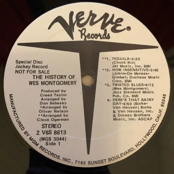 Wes Montgomery - The History Of Wes Montgomery - All City Records