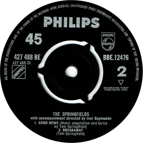 The Springfields - The Springfields 7 Inch Vinyl Single (7 Inch Record, EP) - VG+/VG+ - Classical33.co.uk