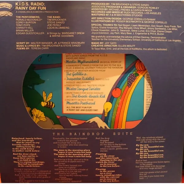 K.I.D.S. Radio Rainy Day Fun Vinyl LP (LP Record, Gatefold) - VG+/VG+ - Classical33.co.uk