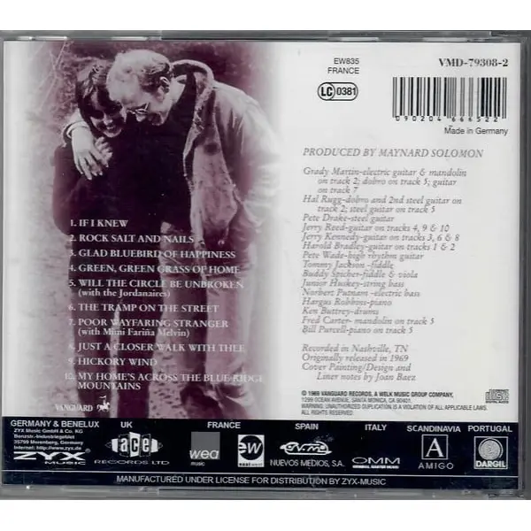 Joan Baez - David's Album (CD, Album) - VG+/NM - Classical33.co.uk