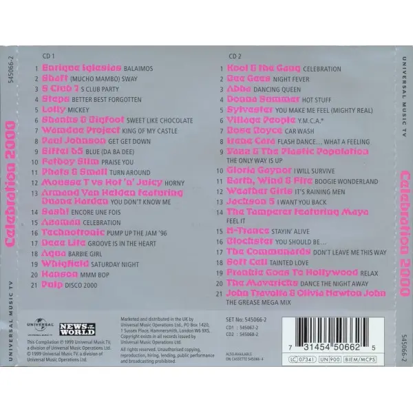 Celebration 2000 (2xCD, Compilation) - NM/NM - Classical33.co.uk