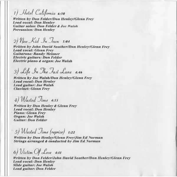 Eagles - Hotel California (CD, Album) - VG+/NM - Classical33.co.uk