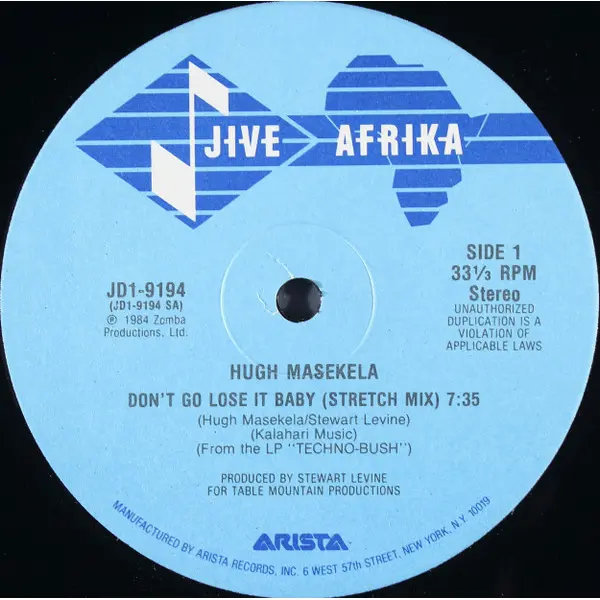 Hugh Masekela - Don't Go Lose It Baby - All City Records