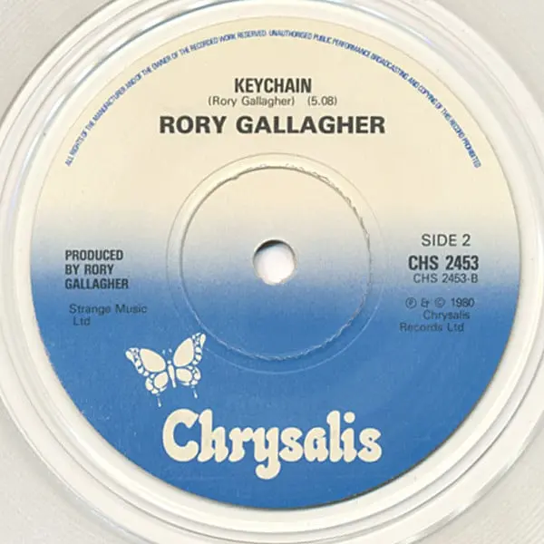Rory Gallagher - Wayward Child (Live) 7 Inch Vinyl Single (7 Inch Record, Clear Vinyl) - VG+/VG+ - Classical33.co.uk
