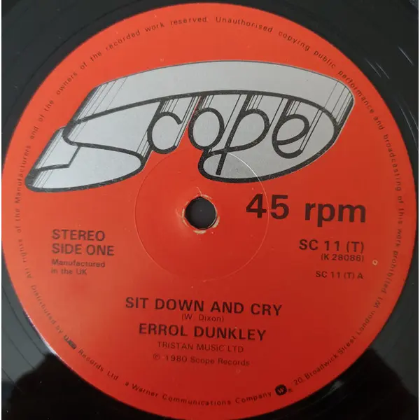 Errol Dunkley - Sit Down And Cry - All City Records
