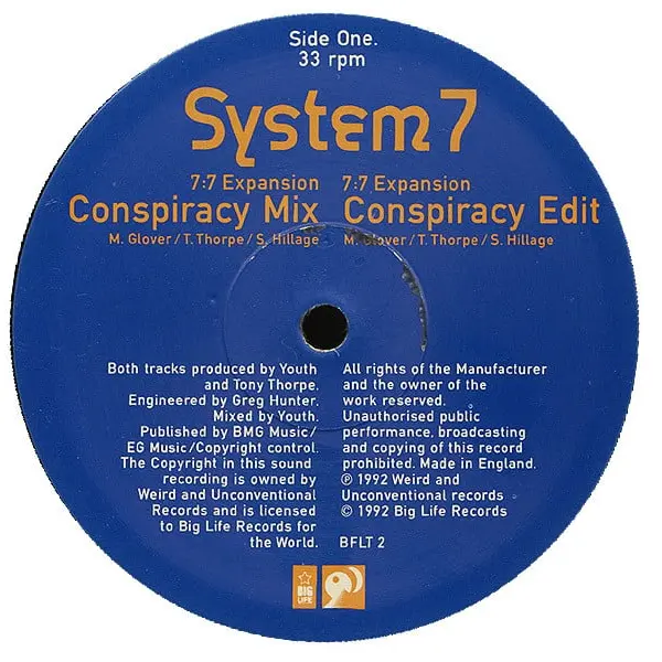 System 7 - 7:7 Expansion 12 Inch Vinyl Single (12 Inch Record) - NM/VG+ - Classical33.co.uk