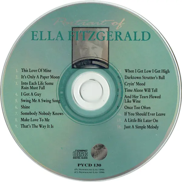 Ella Fitzgerald - Portrait Of Ella Fitzgerald (CD, Compilation) - NM/NM - Classical33.co.uk