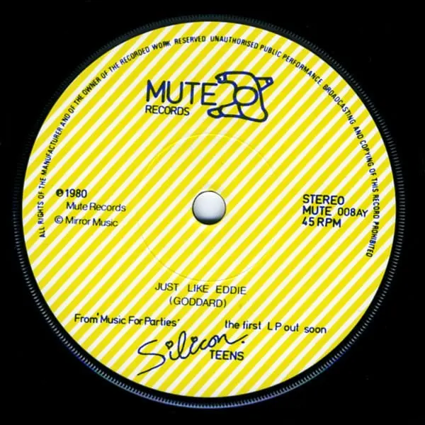 Silicon Teens - Just Like Eddie / Sun Flight 7 Inch Vinyl Single (7 Inch Record) - NM/VG+ - Classical33.co.uk