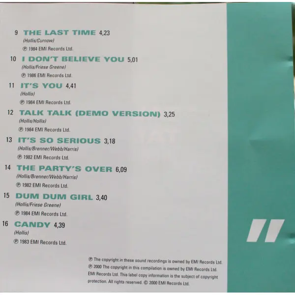 Talk Talk - The Collection (CD, Compilation) - NM/NM - Classical33.co.uk