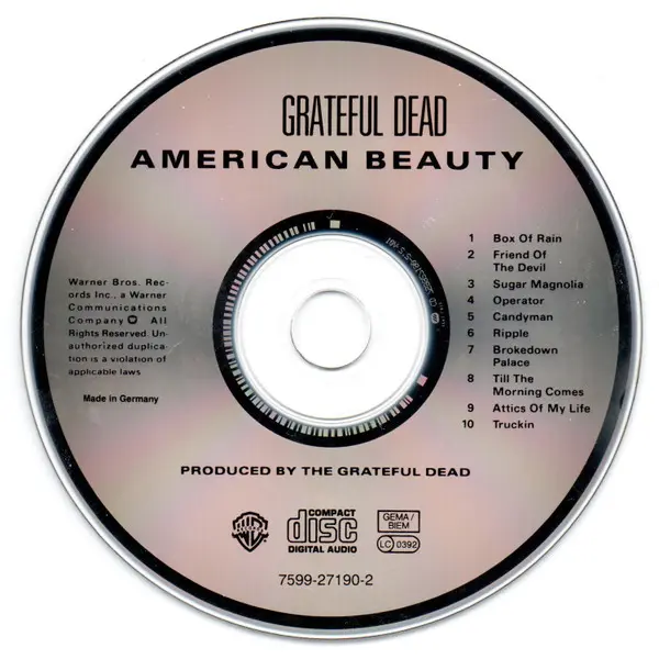 The Grateful Dead - American Beauty (CD, Album) - NM/NM - Classical33.co.uk