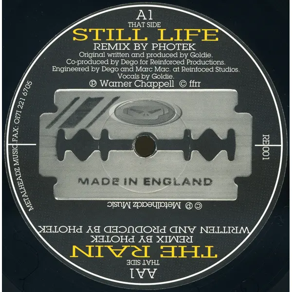 Goldie / Photek - Still Life / The Rain (Photek Remixes) - All City Records