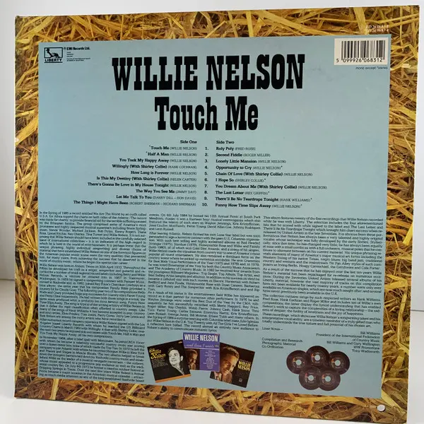 Willie Nelson - Touch Me Vinyl LP (LP Record, Compilation) - NM/VG+ - Classical33.co.uk