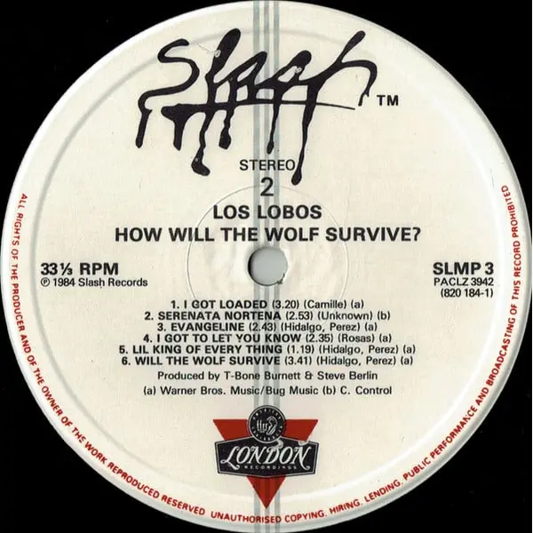 Los Lobos - How Will The Wolf Survive? Vinyl LP (LP Record, Album) - M/NM - Classical33.co.uk