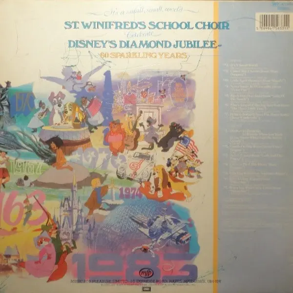 St. Winifred's School Choir - It's A Small, Small World (Celebrate Disney's Diamond Jubilee, 60 Sparkling Years) Vinyl LP (LP Record, Album) - M/NM - Classical33.co.uk